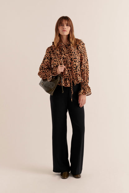 Pantalon Large Taille Haute