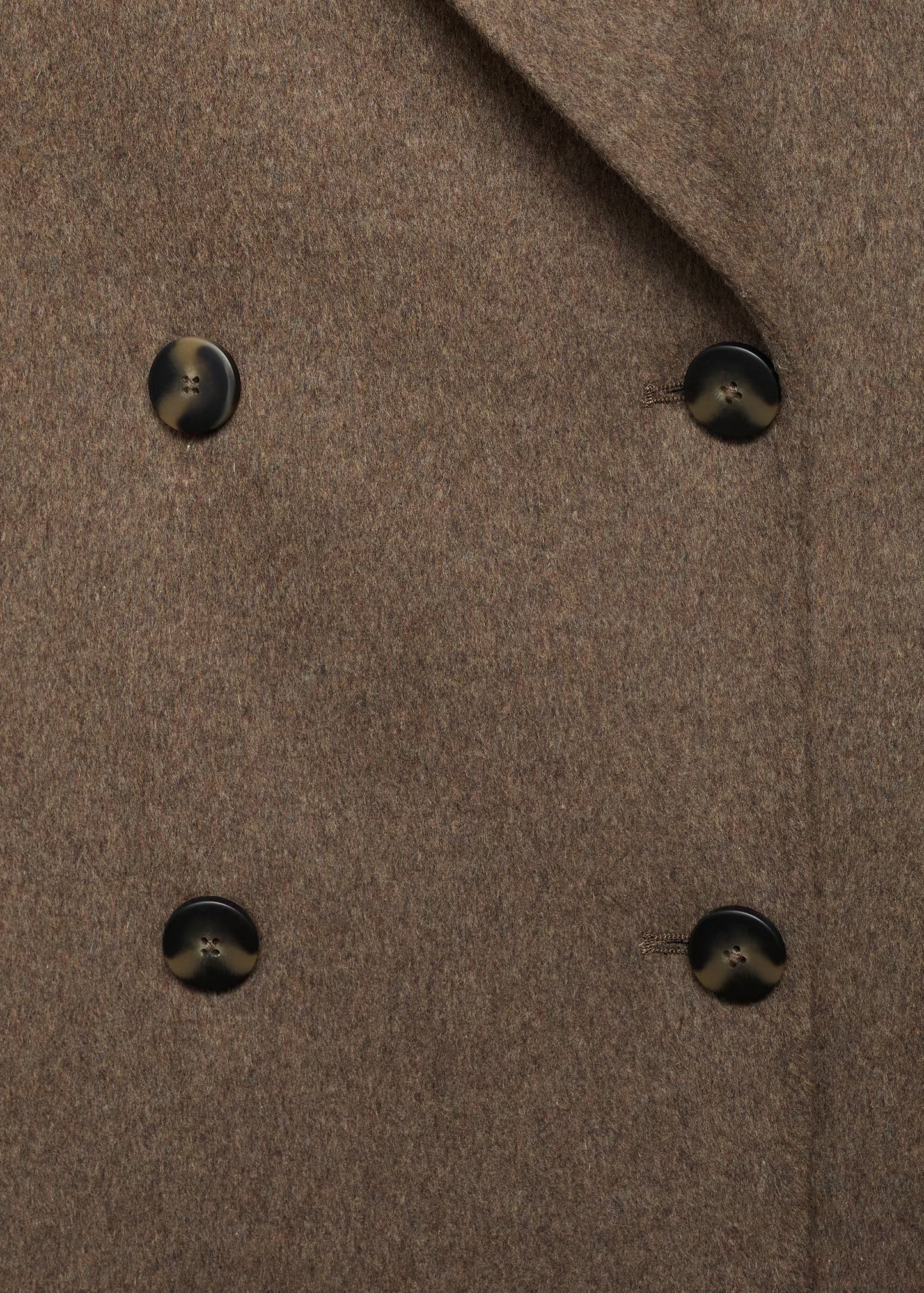 Manteau Long Oversize À Double Boutonnage | Tissu En Laine Mélangée | Parfait Pour L’Hiver Et Les Looks Structurés