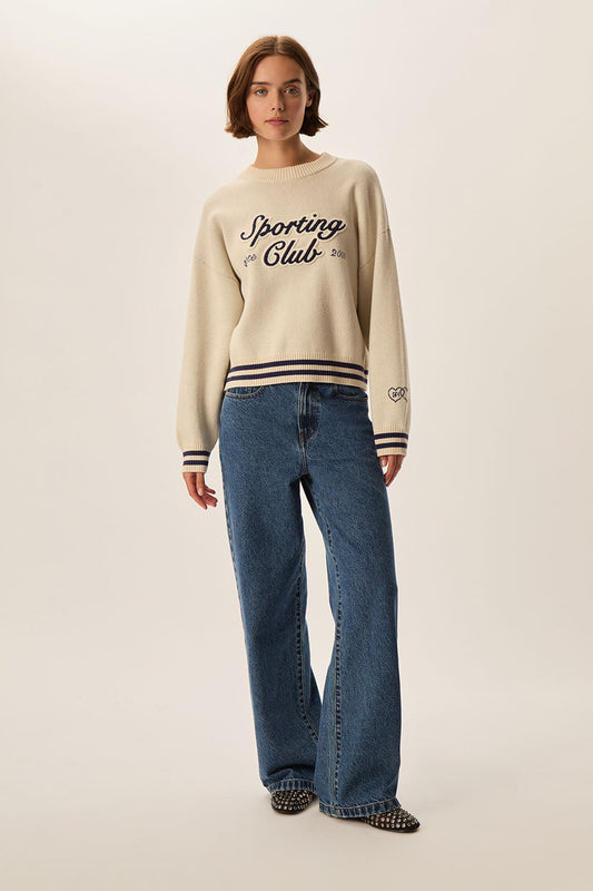 Sweater Femme Beige | Coton & Laine | Décontracté et Tendance