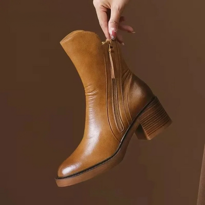 Bottes Femme | Cuir Synthétique PU | Confortables Et Élégantes | Pour Le Quotidien En Automne-Hiver