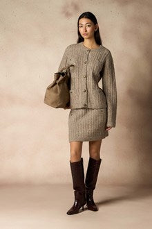 Cardigan Torsadé en Laine