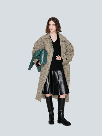 Manteau Femme | Long Et Oversize | En Laine | Chaud Et Élégant Pour l’Hiver