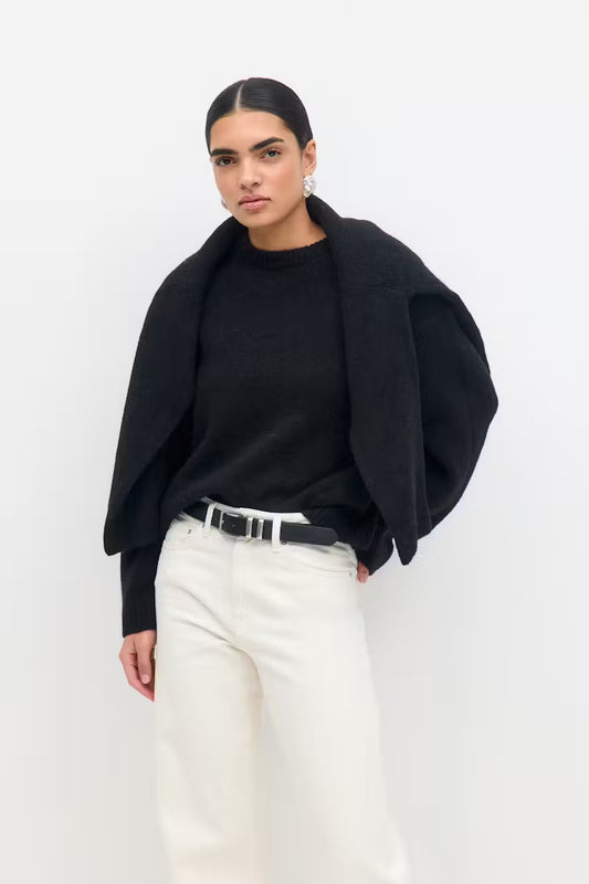 Pull Femme | Maille Épaisse En Alpaga Et Laine | Chaud Et Minimaliste | Parfait Pour L’Hiver Et Les Looks Élégants