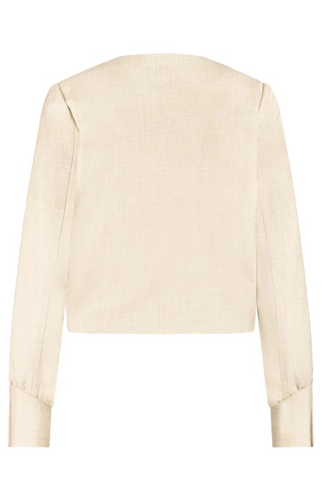 Veste Courte Minimaliste Structurée