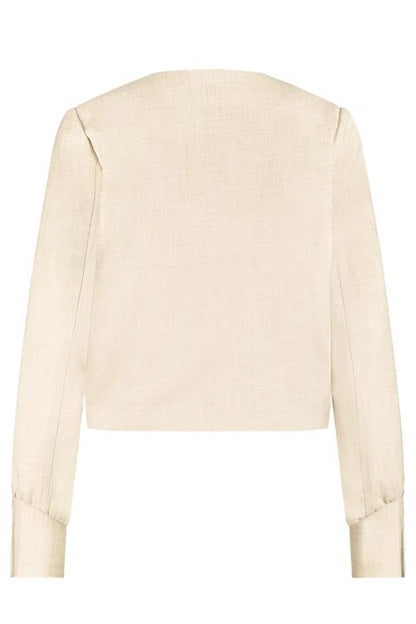 Veste Courte Minimaliste Structurée