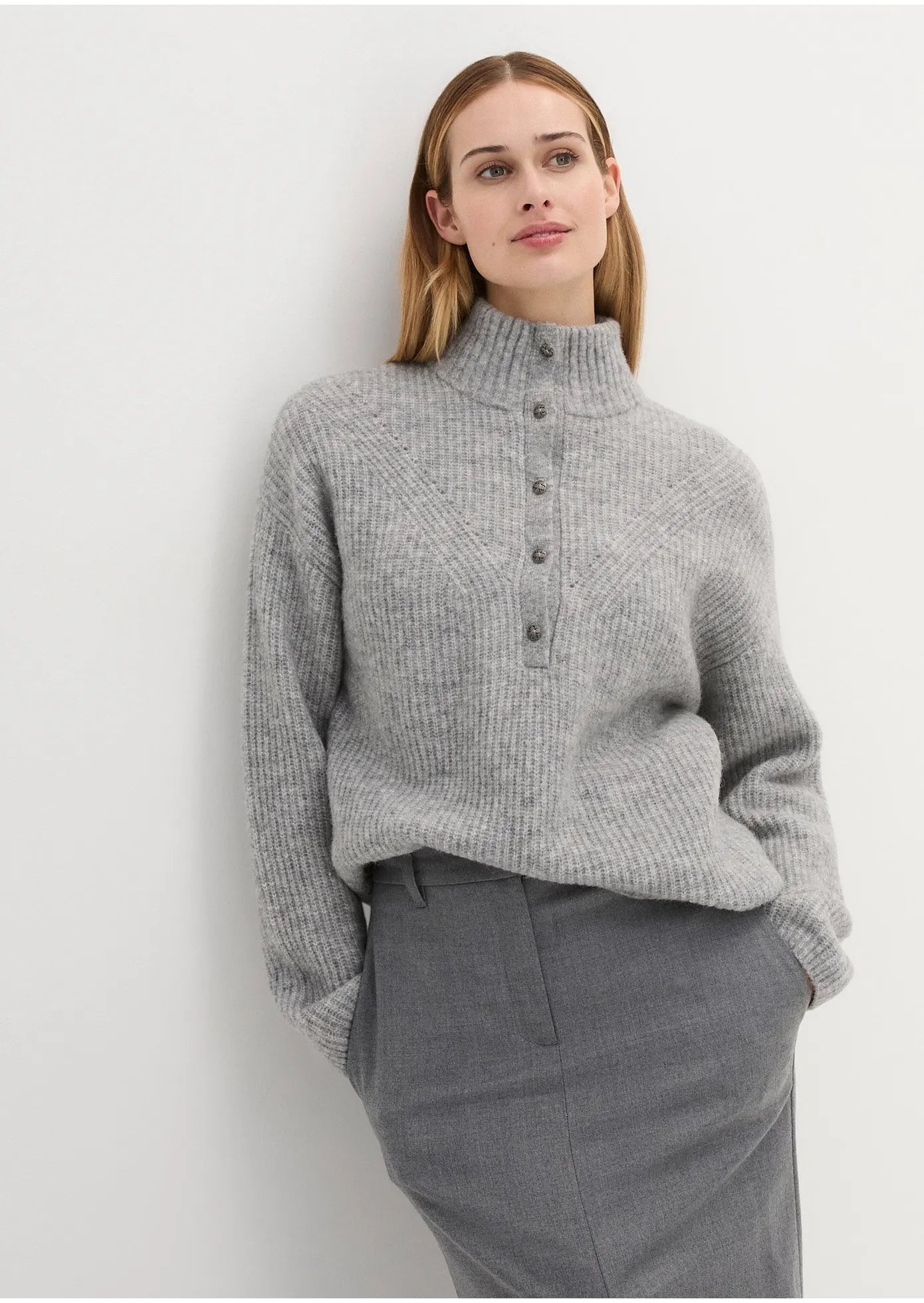 Pull En Laine Et Alpaga | Col Montant | Parfait Pour L’hiver Ou Le Bureau