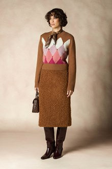 Pull en Cachemire à Motif Losange