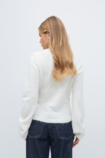 Cardigan Femme | Cache-Cœur En Alpaga Et Laine | Doux Et Féminin | Parfait Pour La Mi-Saison Et Les Looks Délicats