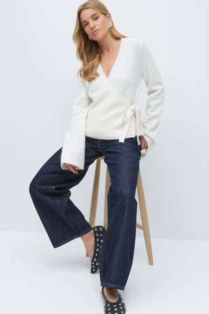 Cardigan Femme | Cache-Cœur En Alpaga Et Laine | Doux Et Féminin | Parfait Pour La Mi-Saison Et Les Looks Délicats