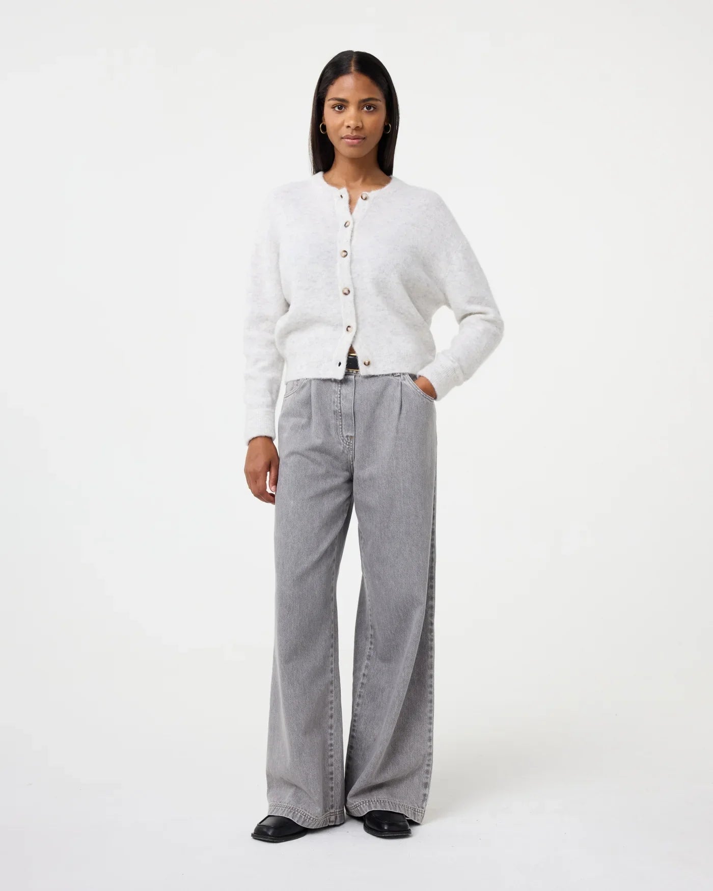 Cardigan en Maille Brossée