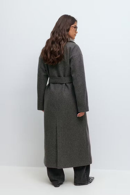 Manteau Oversize Femme | Laine Et Polyester | Chaud Et Confortable | Idéal Pour L’Hiver Et Les Looks Superposés