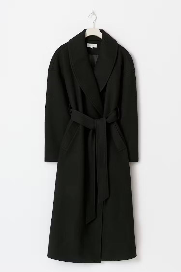 Manteau Long Femme | Laine Et Polyester | Élégant Et Urbain | Parfait Pour L’Hiver Et Les Looks Sophistiqués