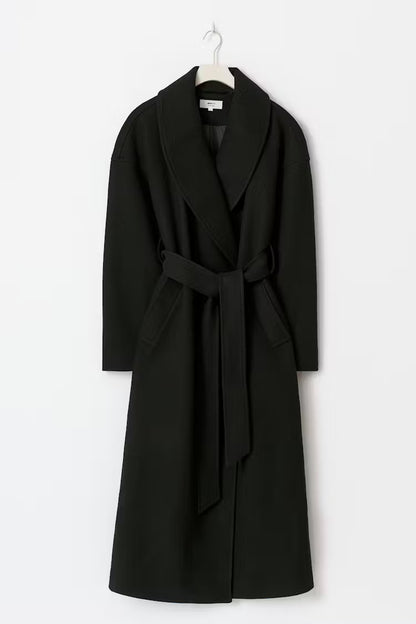 Manteau Long Femme | Laine Et Polyester | Élégant Et Urbain | Parfait Pour L’Hiver Et Les Looks Sophistiqués