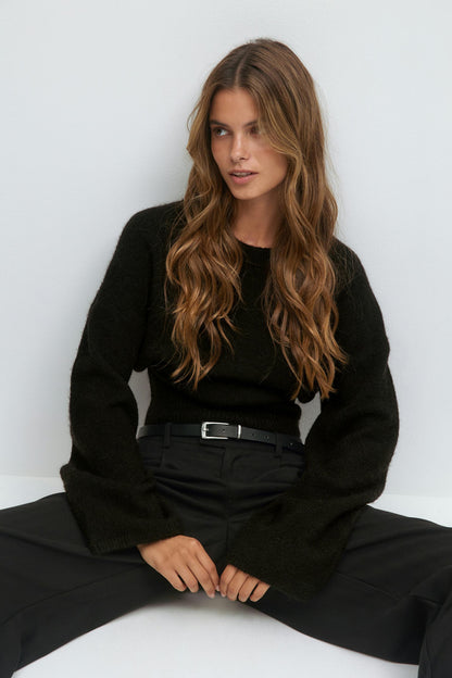 Pull Femme | Maille Duveteuse En Laine Et Alpaga | Élégant Et Confortable | Idéal Pour L’Hiver Et Les Looks Habillés