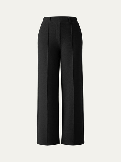 Pantalon Femme | Large Et Taille Haute | Confortable Et Élégant | Idéal Pour Le Bureau Ou Un Look Décontracté