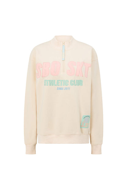 Sweat Femme Rose Pastel | Style Sport Vintage | Confortable et Tendance