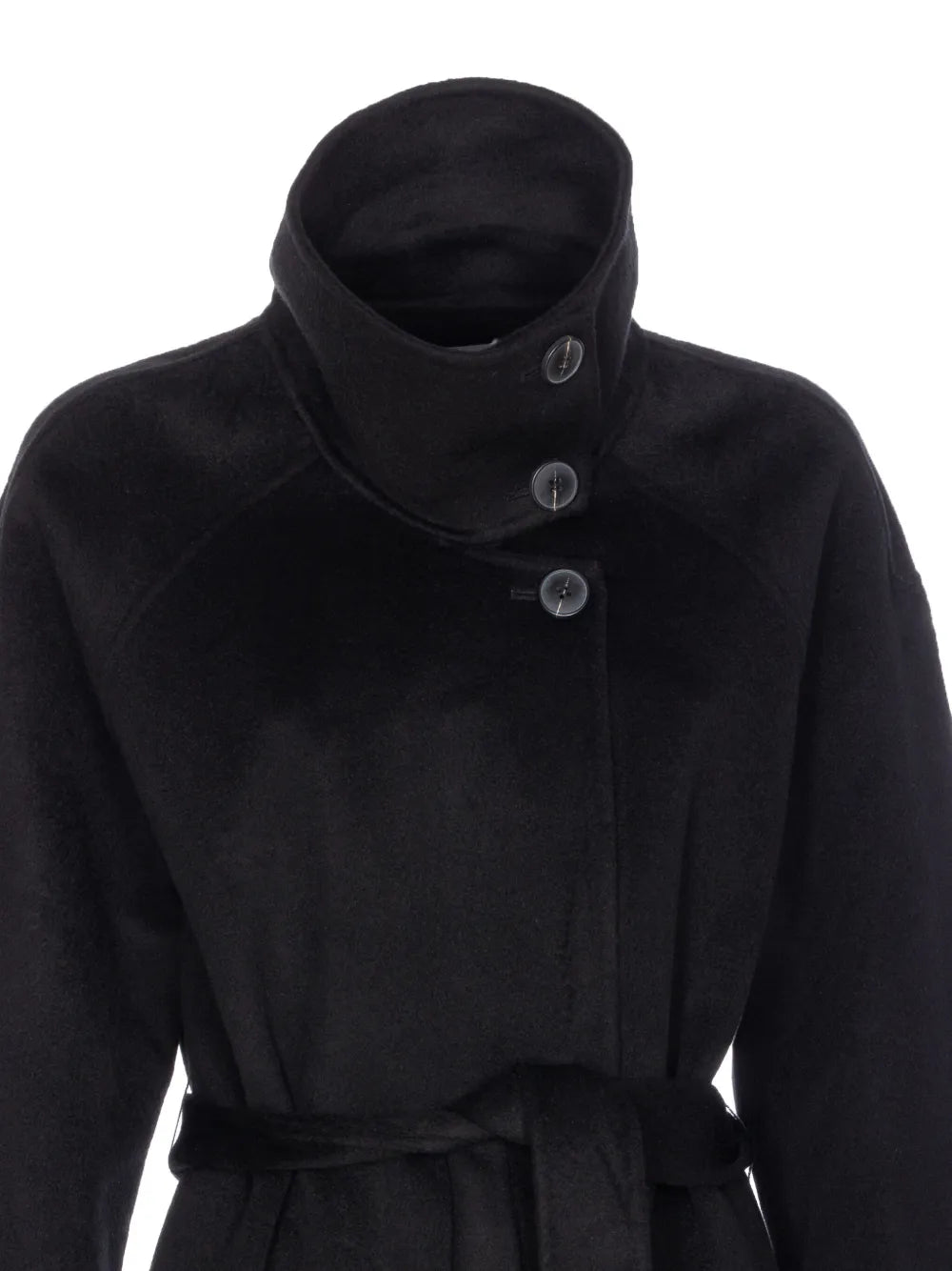 Manteau Long Ceinturé en Laine