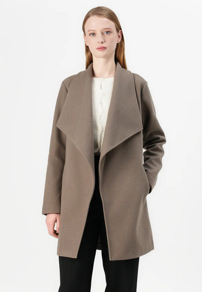 Manteau Femme | Ceinturé Et Épuré | Idéal Pour Un Look Hivernal Chic Et Confortable