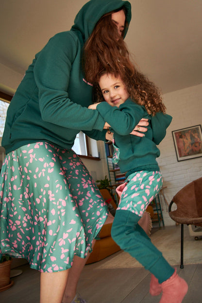 Jupe En Viscose | Midi Fluide Et Légère | Imprimé Floral Féminin | Parfaite Pour Les Looks Quotidiens Et Décontractés