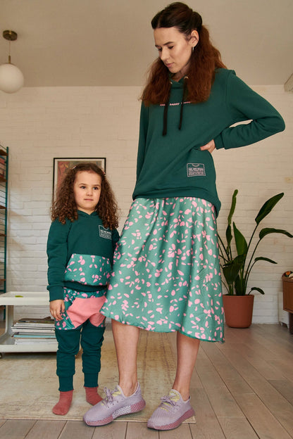 Jupe En Viscose | Midi Fluide Et Légère | Imprimé Floral Féminin | Parfaite Pour Les Looks Quotidiens Et Décontractés