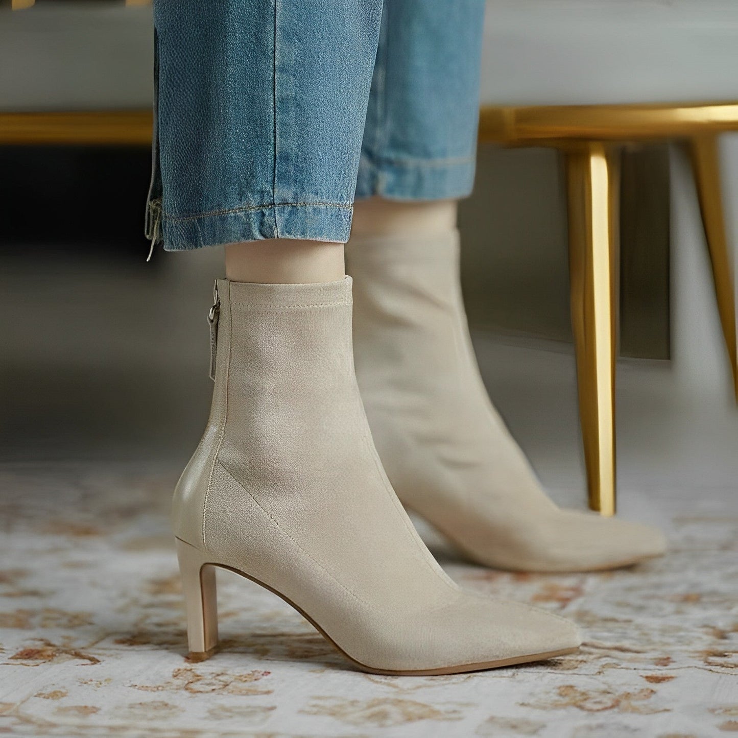 Bottes Femme | Talon Fin Élégant | Douces Et Féminines | Pour Le Quotidien Ou Les Sorties Habillées