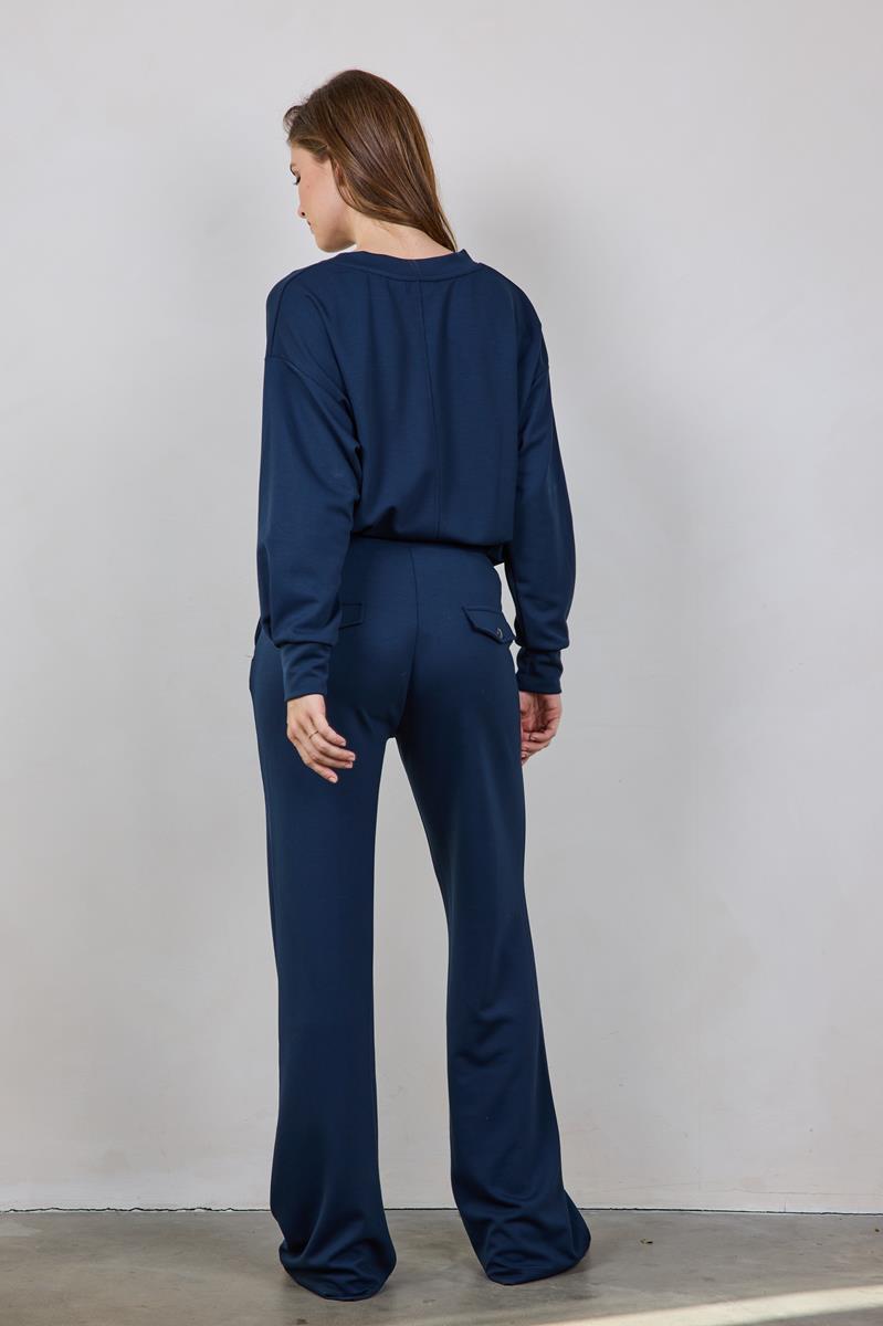 Pantalon Fluide à Jambe Large