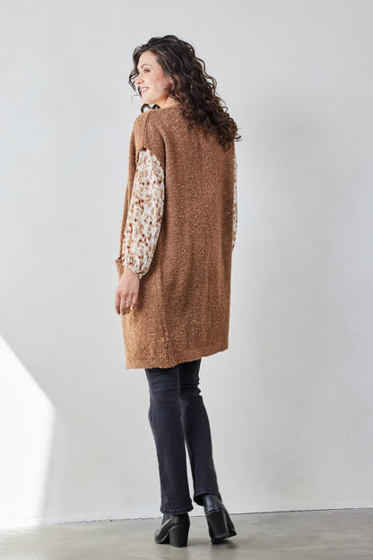 Gilet Long Sans Manches en Maille