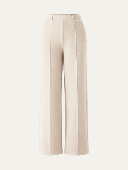 Pantalon Femme | Large Et Taille Haute | Confortable Et Élégant | Idéal Pour Le Bureau Ou Un Look Décontracté