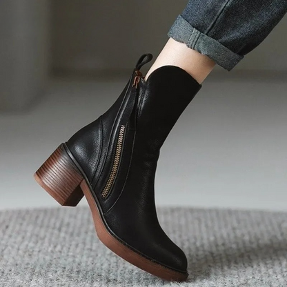 Bottes Femme | Cuir Synthétique PU | Confortables Et Élégantes | Pour Le Quotidien En Automne-Hiver