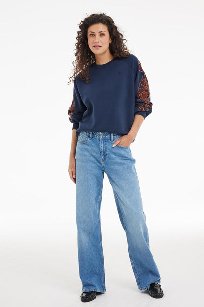 Sweat à Manches Décorées