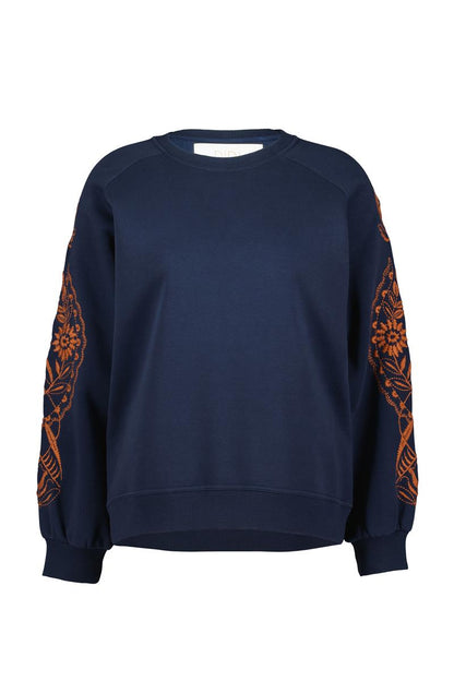 Sweat à Manches Décorées