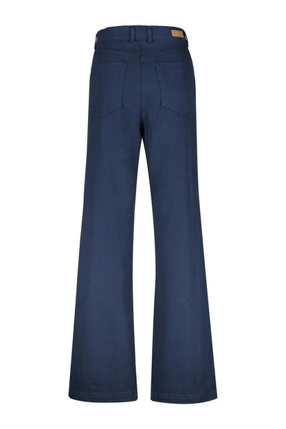 Pantalon Large en Coton Stretch