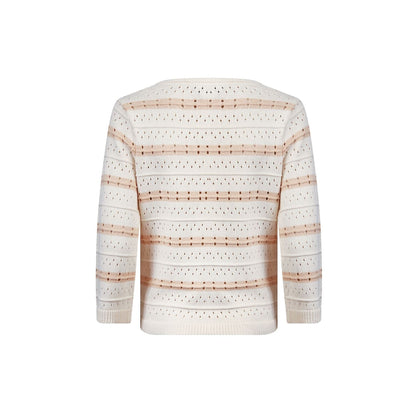 Pull Femme en Coton | Léger et Ajouré | Idéal pour le Printemps et les Soirées Douces