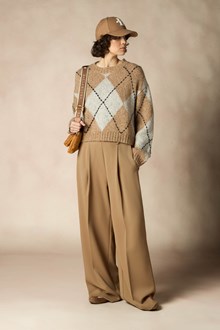 Pull Argyle en Maille de Laine