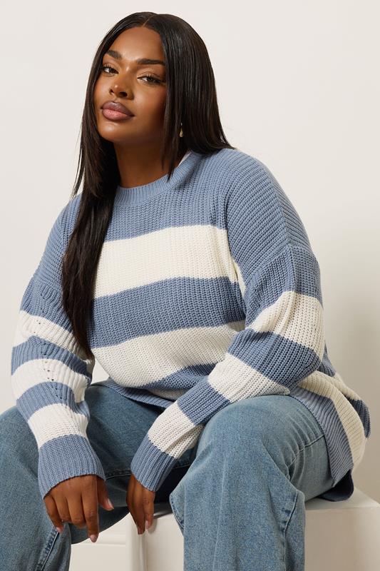 Pull à Rayures Oversize | Parfait pour un Look Décontracté et Tendance