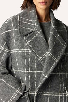 Manteau à Carreaux Oversize