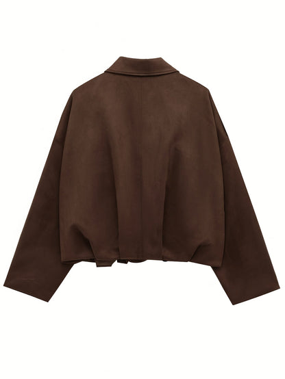 Veste Oversize en Suédine