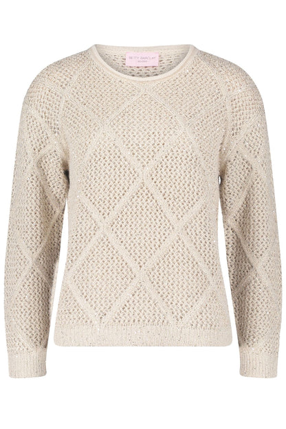 Pull Ajouré à Motif Losanges