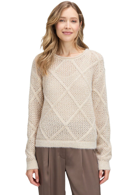 Pull Ajouré à Motif Losanges