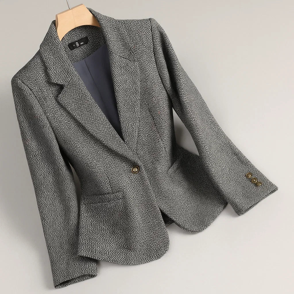 Blazer en Laine Cintré