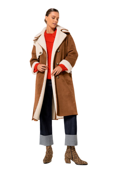 Pull Torsadé Écru | Col Large Boutonné | Élégant et Confortable pour l’Hiver