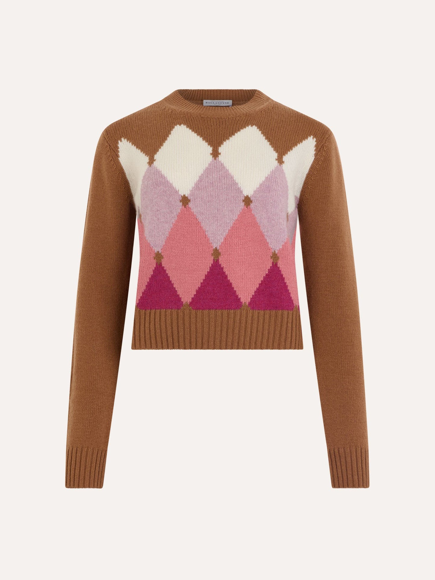 Pull en Cachemire à Motif Losange