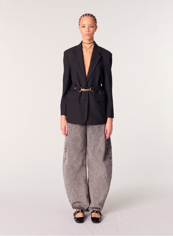 Blazer Femme | Coupe Cintrée Ceinturée | Tissu Premium | Idéal Pour Un Look Habillé Ou De Bureau