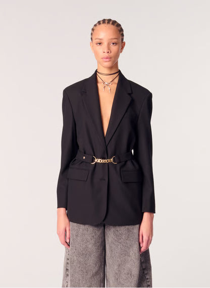 Blazer Femme | Coupe Cintrée Ceinturée | Tissu Premium | Idéal Pour Un Look Habillé Ou De Bureau