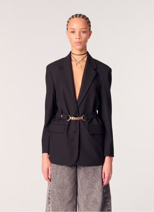 Blazer Femme | Coupe Cintrée Ceinturée | Tissu Premium | Idéal Pour Un Look Habillé Ou De Bureau