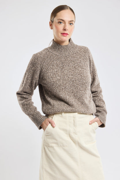 Sweater Femme | Laine | Chaud Et Douillet | Col Montant | Élégance Hivernale