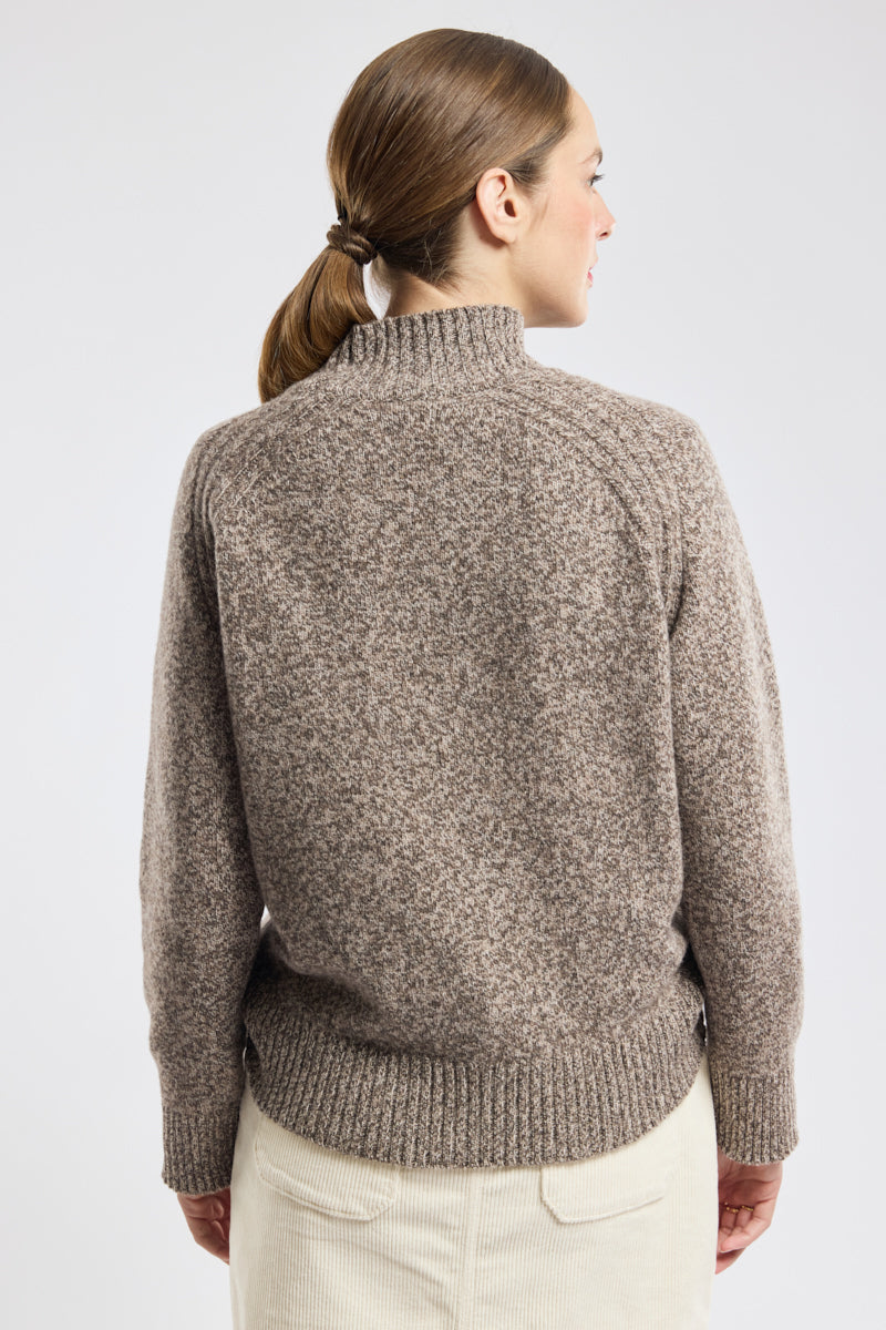 Sweater Femme | Laine | Chaud Et Douillet | Col Montant | Élégance Hivernale