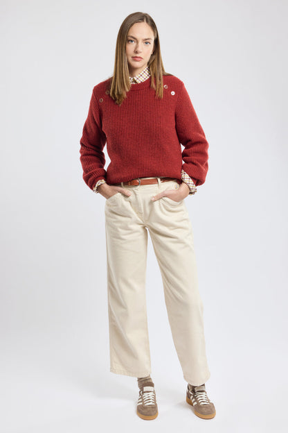 Sweater Femme | Chaleur Douce Et Élégance | Détails À L’Épaule