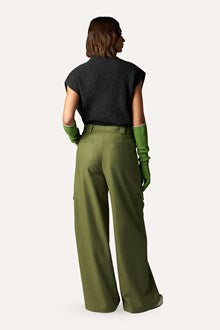 Pantalon Cargo en Laine