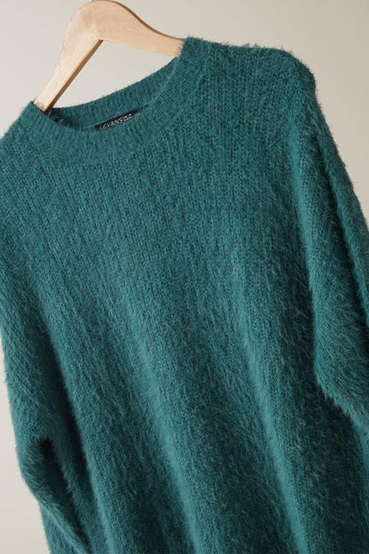 Pull Long Fluffy | Maille Ultra Douce et Confortable | Parfait pour les Journées Froides et Cosy